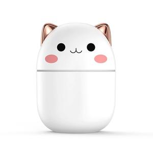 New 250ml USB Silent Ultrasonic Plastic <b>Humidifier</b> Humidistat 1 Year Warranty Household Cute Pet Car Mini Ambient Light - Product Image 5