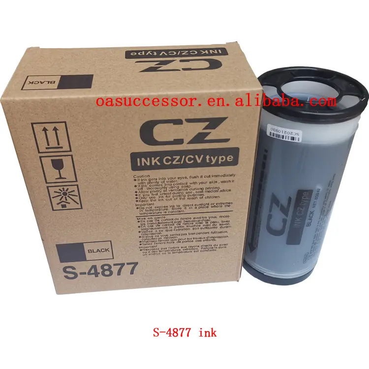 Tinta de S-4877, con Chip inteligente, sin Error, para Riso CZ180/CZ1860