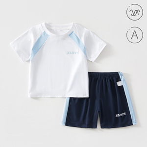 Vêtements d'été pour bébés garçons Guai, 0-3 ans, shorts à manches courtes, 2 pièces, tenue décontractée pour le sport en plein air, vêtements doux et respirants pour tout-petits - Product Image 4