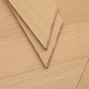 Plancher en bois d'ingénierie AVANTIMORA moderne EN13501 Grade AB 14mm 12mm multicouche en noyer noir à chevron T&G pour projets commerciaux - Product Image 1