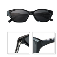 ZS P9196 Nouveaux lunettes de soleil haut de gamme polarisées œil de chat avec monture TR90 et branches en acétate, protection UV, unisexe