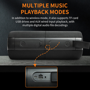 Портативная беспроводная колонка <span class=keywords><strong>2</strong></span>-в-1, 40 Вт, водонепроницаемая (IPX6), с двумя динамиками, RGB-подсветкой и функцией TWS-сопряжения для улицы и дома - Product Image 5