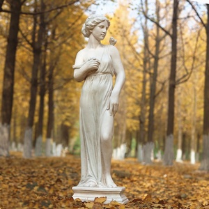 Sculture di Donne Sexy a Grandezza Naturale in Piedi su Prato, Statue Greche in Pietra, Decorazioni da Esterno per Giardino - Product Image 2