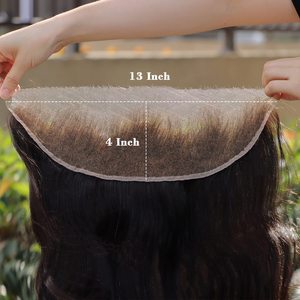ผมแท้แบบลูกคลื่น <span class=keywords><strong>HD</strong></span> Lace Frontal 13x4  บางเฉียบ 0.16 มม.  แบบมองไม่เห็นรอยต่อ  พร้อมถอนไรผมด้านหน้าแล้ว  ผมเวอร์จิ้น ขายส่ง - Product Image 3