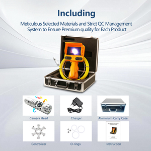 Cámara <span class=keywords><strong>de</strong></span> Inspección <span class=keywords><strong>de</strong></span> Tuberías Industrial <span class=keywords><strong>de</strong></span> 7 mm, Duradera, Autonivelante, con Rotación <span class=keywords><strong>de</strong></span> 360°, Resistente al Agua hasta 15 m, Cámara <span class=keywords><strong>de</strong></span> Alcantarillado con Rastreador - Product Image 2