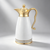Carafe isotherme durable à double paroi en verre électroplaqué pour les pèlerins du Hajj