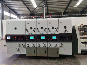 Nhà máy trực tiếp bán đầy đủ tự động flexo Mực hộp carton 3 Màu sắc máy in slotter Die-Cutter máy - Product Image 5