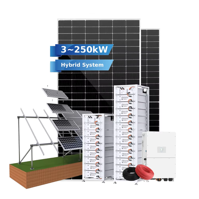 Plug and Play Solar Kit 100kw Hybrid Solar Panel Ground Mounting Power System 12kw off Grid Full 20kw Solar System
