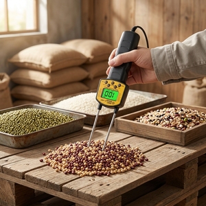 Offre Spéciale : Instrument de Mesure d'Humidité des Grains AR991 – Hygromètre Portable à Double Sonde pour l'Agriculture, les Fermes et les Grands Entrepôts de Grains - Product Image 1
