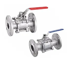 Good Quality Stainless Steel 3Pcs Flange Ball Valve