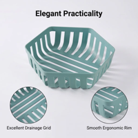 Panier de rangement ajouré en plastique couleur personnalisée WONFUN, idéal pour toute décoration intérieure, panier organisateur domestique pour bureau