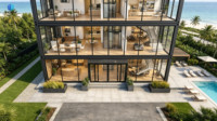 Hôtel Villa Conteneur Modulaire Préfabriqué en Acier à Plusieurs Étages avec Façade en Verre Moderne pour Bâtiment Commercial, Bureau et Complexe Hôtelier