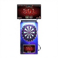 Machine de fléchettes électronique LCD 18,5 pouces, 17 jeux, cible en alliage 15,5 pouces, 31 kg, détection de mouvement, jeu de fléchettes anglais pour bar, usage commercial