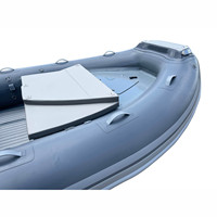 Bateau pneumatique pliable en fibre de verre Hypalon avec moteur à jet pour la pêche, vendu par Alu