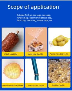 Cuộc sống lâu dài dễ dàng để operatenew đến giá rẻ túi cổ Clipping Dải máy nhôm U hình dạng Stapler túi niêm phong - Product Image 6