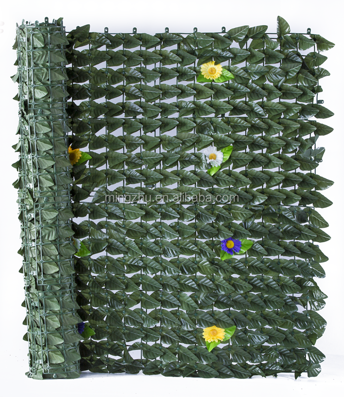 artificial hedge panel with lights