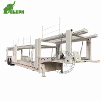 Double plancher Interlink Acier Châssis Pont Transport Auto Véhicules Remorques Voitures Camion Porte-voiture Semi-remorque