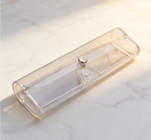 Étui à lunettes en plastique transparent, boîte de rangement rigide transparente pour lunettes, étui portable anti-pression pour lunettes - Product Image 2