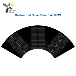Hình quạt Tấm pin mặt trời Tùy Chỉnh hình dạng bảng điều khiển năng lượng mặt trời <span class=keywords><strong>5W</strong></span> 6W 10W 15W 25W 35W 45W 55W 65W 75W 18V bảng điều khiển năng lượng mặt trời cho IOT - Product Image 1