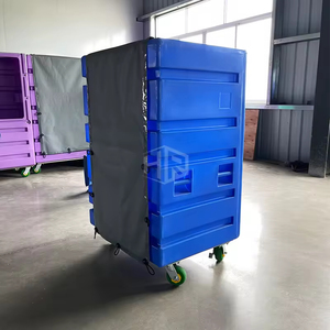 Carro de Lavandería Alto para Hospital u Hotel, Fabricado con Tecnología de Rotomoldeo, Plástico LLDPE, 900x710x1440mm, Todos los Colores Personalizables - Product Image 3