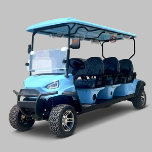 Voiturette de golf électrique surélevée 4 places, couleur personnalisée, batterie lithium 72V, pour la plage, la chasse, les zones touristiques, navette, garantie 2 ans - Product Image 1