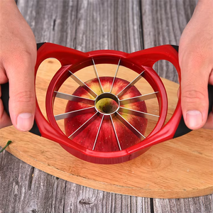 Outil professionnel pour fruits et légumes Trancheuse à pommes en acier inoxydable ultra tranchante à 12 lames Poignée <span class=keywords><strong>ergonomique</strong></span> en plastique Coupe-pomme - Product Image 3