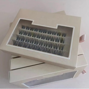 Mới Thiết kế cá nhân lông mi cụm lụa nhiệt ngoại quan PREMADE khối lượng người hâm mộ Knot miễn phí lông mi DIY lông mi mở rộng - Product Image 3