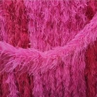 Écharpe orange 3 plis en plumes d'autruche pour décoration de fête à domicile, mariage, Noël, bricolage, vêtements, costume, robe de danse, cosplay, accessoire