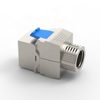 Modul Keystone Cat8 Linkwylan RJ45 Terproteksi untuk Kabel Cat8, Pelat Penutup Panel Patch Kosong, Konektor Ethernet