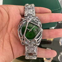 Montre Hip-Hop Unisexe Étanche Style Européen Y2K Rétro Alien Web Haute Couture