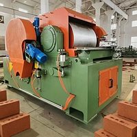 Máquina Trituradora de Arcilla Superfina para Preprocesamiento Antes de la Extrusora al Vacío en Proyectos de Ladrillos, Trituradora de Rodillos Superfina