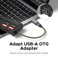 Boîtier de stockage pour lecteur de carte USB C UGREEN, boîtier pour carte mémoire haute vitesse, adaptateur OTG avec 12 emplacements pour cartes SD TF pour appareils photo