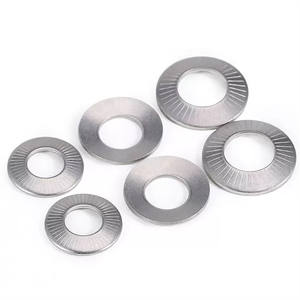 Stainless Steel Bonded Zinc Plain Butterfly Knurled Lock Washer 28mm Industrial Automotive Parts Self Locking Gasket <strong>Disc</strong> <strong>Spring</strong> - Product Image 1