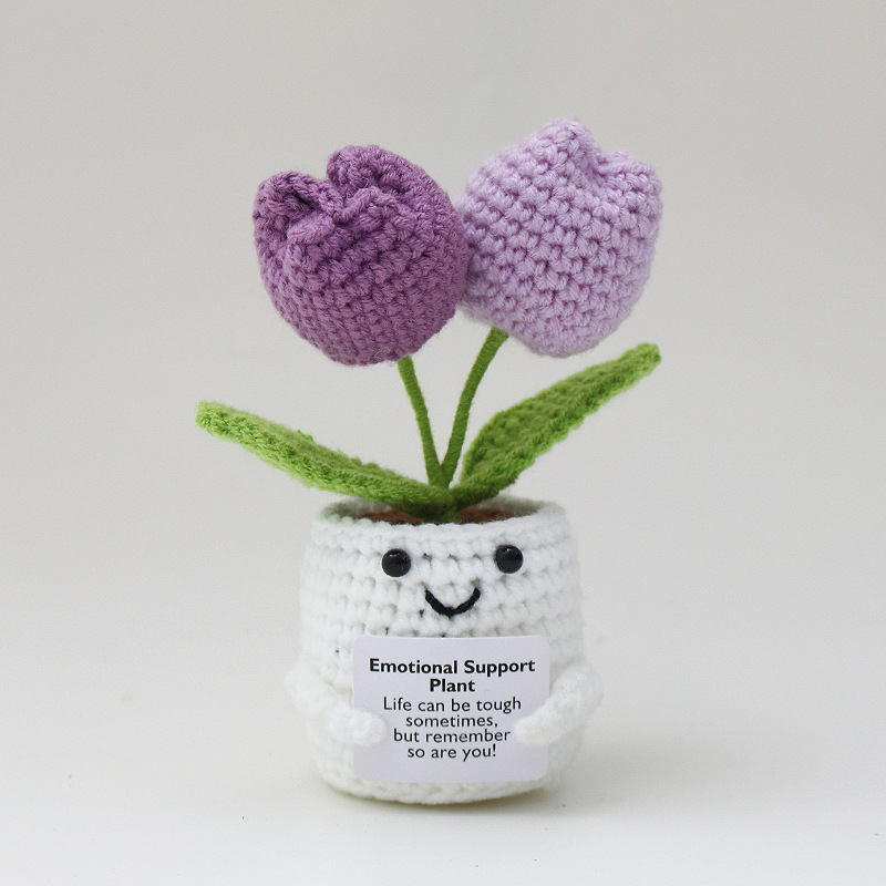 Tulipanes dobles, color lila claro + morado.
