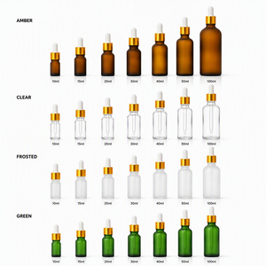 Luxury Amber Dropper Bottle Gold Cap 15ml 30ml Electroplated Collar Facial Serum Boutique Gift Set Packaging Manufacturer - Product Image 5