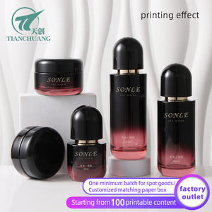 Botella <span class=keywords><strong>de</strong></span> vidrio vacía <span class=keywords><strong>de</strong></span> <span class=keywords><strong>vino</strong></span> <span class=keywords><strong>tinto</strong></span> para el cuidado <span class=keywords><strong>de</strong></span> la piel, adecuada para esencias, loción, espray, material <span class=keywords><strong>de</strong></span> embalaje cosmético, logotipo imprimible - Product Image 2