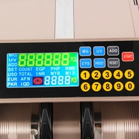 Machine de comptage d'argent multidevises pour le commerce extérieur pour le comptage mixte de devises en espèces en dollars américains