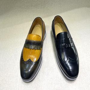 Zapatos Oxford Casuales de Negocios para Hombre, Personalizados, de Cuero Vacuno con Brocado, Antideslizantes, de Lujo, Alta Calidad, Excelentes - Product Image 3