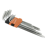 All Star Crv set kunci HEX ekstra panjang, set kunci TORX harga pabrik murah 9 buah