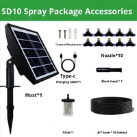 Système d'arrosage automatique solaire ZHITIAN SD B15 en PVC avec minuterie intelligente, capteur d'humidité et prévisions météorologiques pour l'irrigation