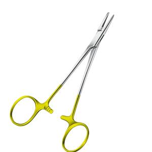 Pinza Hemostática Recta/Codada de Acero Inoxidable 14/16/18cm, Herramienta Quirúrgica, Portaagujas Médico-Dental - Product Image 6