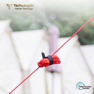 5Pc Outdoor Camping <b>Nylon</b> Rope With Carabiner Hook Portable Tent Tensioner Cord Hiking Gear All Seasons Use - Product Image 4