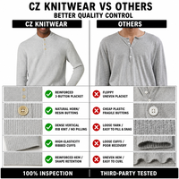 Pull en maille décontracté pour homme, col rond, personnalisé ODM/OEM - Couleur unie, manches longues, anti-plis et respirant, idéal pour l'hiver