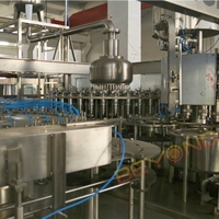 Machine de remplissage automatique de jus 1000BPH 2000BPH pour ligne de production de jus de fruits en bouteille PET de 500 ml