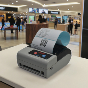 80mm Handy Wireless Mini Thermal Label Small <strong>Printer</strong> <strong>with</strong> Auto Cutter Portable Bill <strong>Printer</strong> Compatible Device <strong>with</strong> Mobile <strong>Phones</strong> - Product Image 1