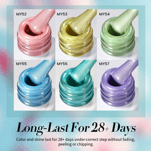 出生漂亮无毒水晶玻璃珠猫眼凝胶浸泡果冻光泽闪光猫磁性树脂紫外线凝胶指甲艺术消失 - Product Image 6