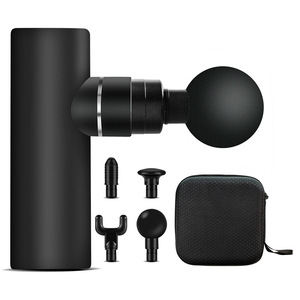 Mini Massage <b>Gun</b> Black 1200-3200rpm Brushless Motor USB Rechargeable Portable Muscle Relaxation Therapy Device - Product Image 2