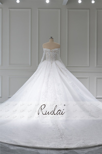Ruolai ชุดราตรี ZW00265สำหรับเจ้าสาว, ชุดแต่งงานแขนยาวเจ้าหญิงนางฟ้าแสนสวยสำหรับเด็กผู้หญิง - Product Image 2