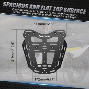 NiceCNC para Husqvana <span class=keywords><strong>Norden</strong></span> 901 2022-2024, portaequipajes trasero para motocicleta, soporte de caja superior, bolsa de herramientas de equipaje suave sin estante de aluminio - Product Image 4