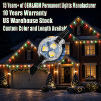 Lumières LED RGBW à haute luminosité 12V 24V 36V UCS2904, étanches IP68, pour extérieur, éclairage de gouttière, lumières de Noël permanentes
